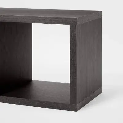 2 Cube Organizer Black Oak - Brightroom