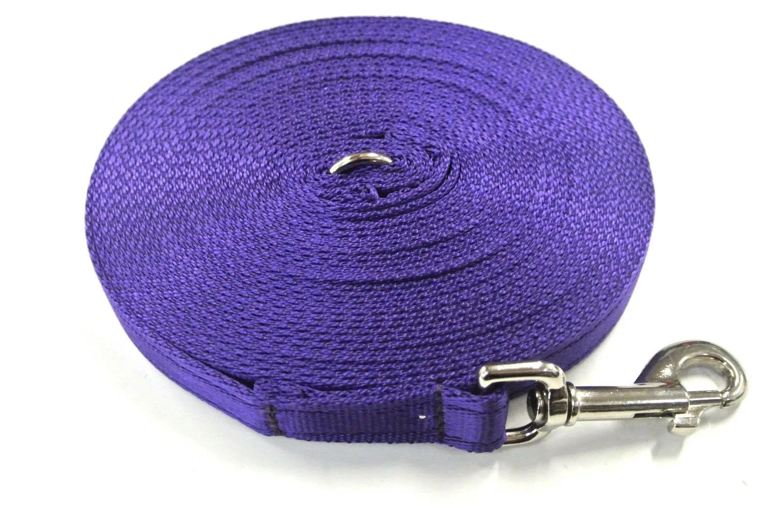 65ft - 100ft Dog Training Lead Obedience Recall Leash Long Dog Lead 20mm Cushion Webbing