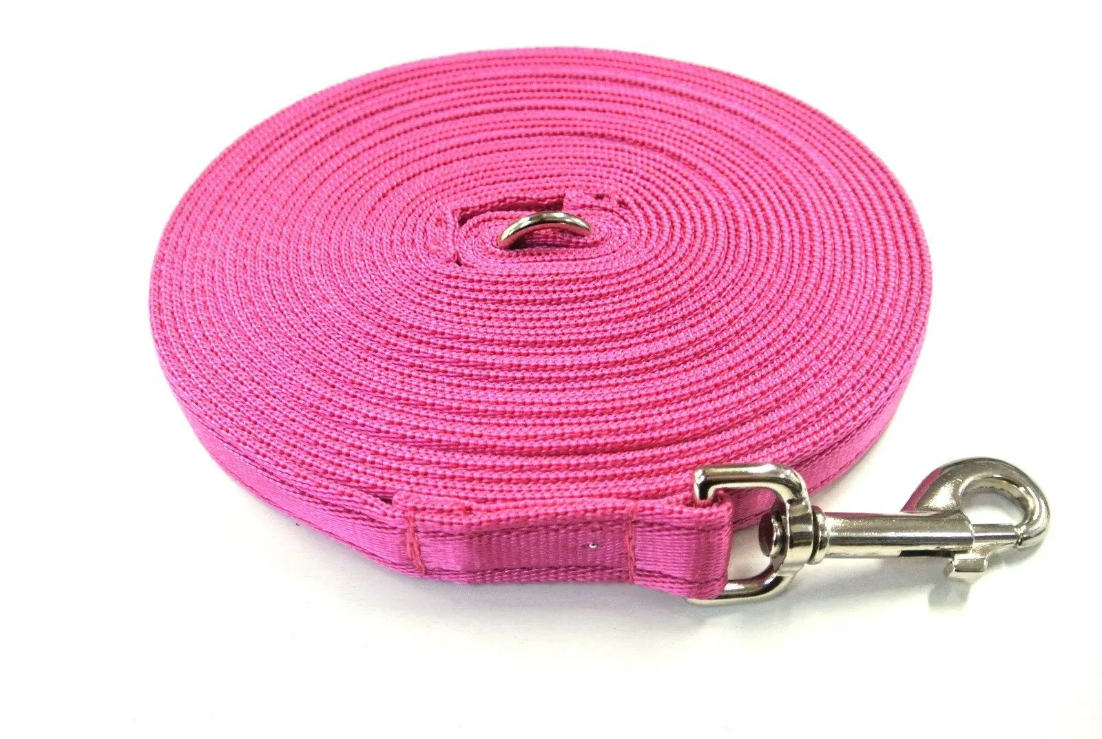 65ft - 100ft Dog Training Lead Obedience Recall Leash Long Dog Lead 20mm Cushion Webbing