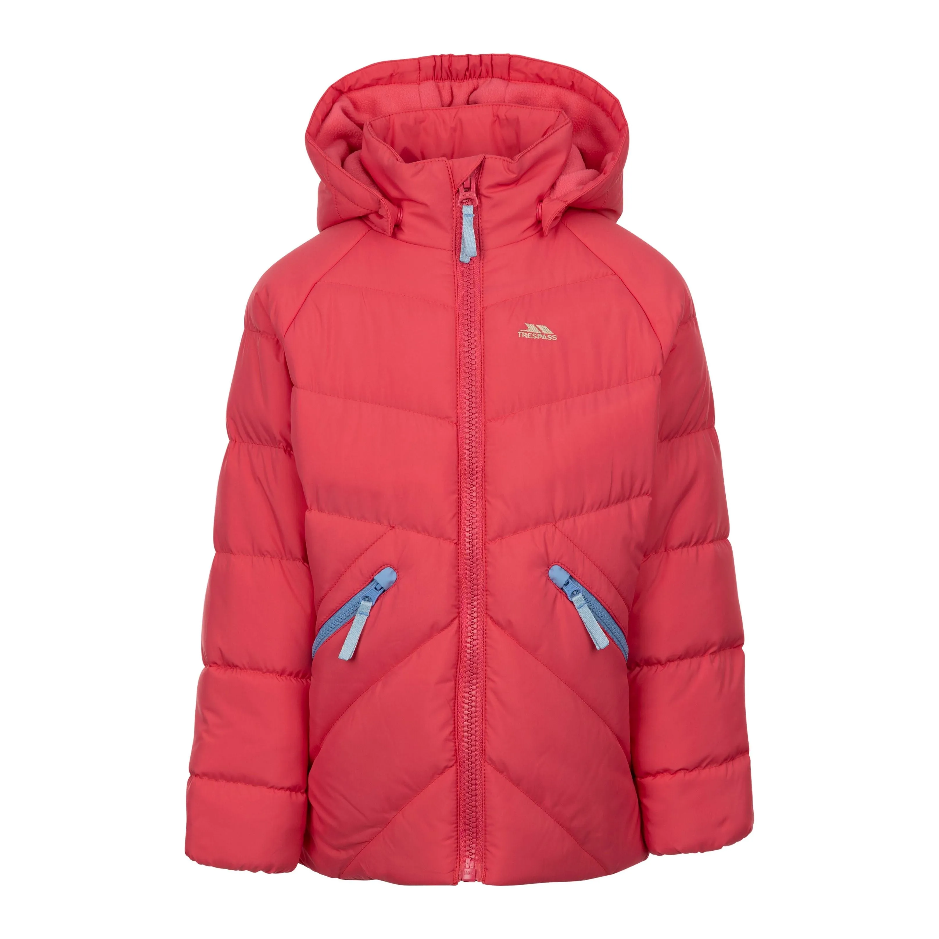 Annah Kids Casual Padded Jacket in Strawberry