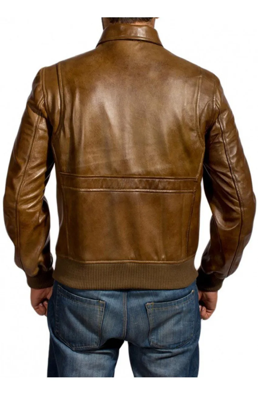 Ansel Elgort Leather The Fault in Our Stars Jacket