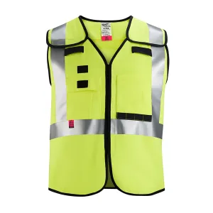 AR/FR Cat. 1 Class 2 Breakaway High Visibility Yellow Safety Vest - 2XL/3XL (ANSI/CSA)