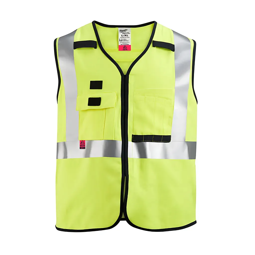 AR/FR Cat. 1 Class 2 High Visibility Yellow Safety Vest - S/M