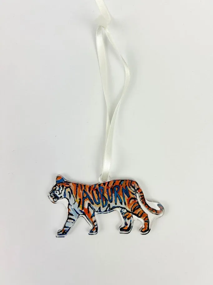 Auburn Tiger Standing Acrylic Ornament