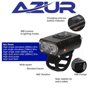 Azur Performance Venus - 400 Lumens - Front Light