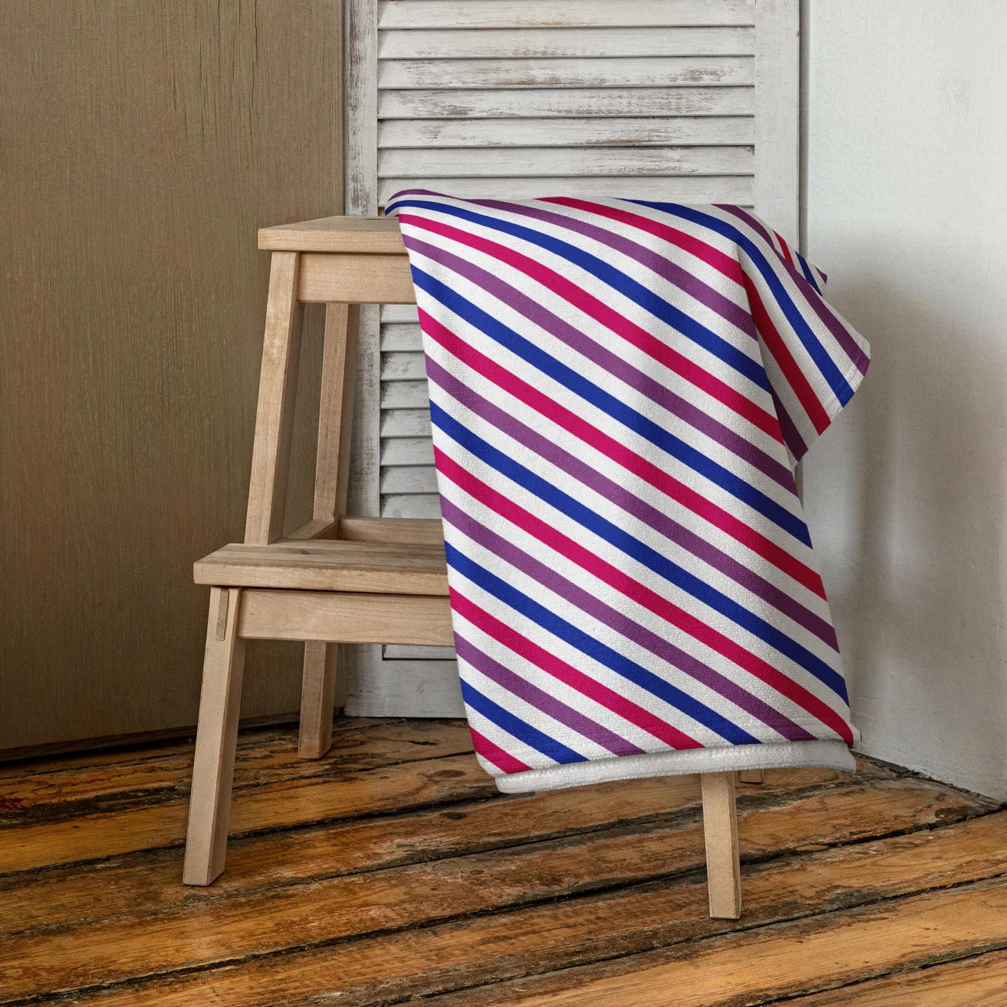 Bisexual Stripe Beach Towel