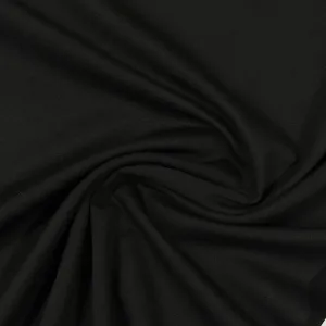 Black Nylon Ponte Di Roma Fabric