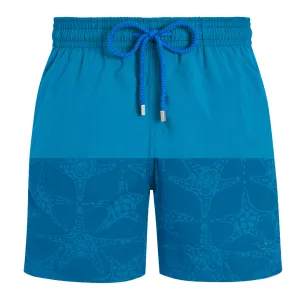 Blue 'Hawaii' Moorea Water-Reactive Swim Shorts