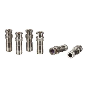 BNC Male Compression Connector for RG59U, 6-Pack