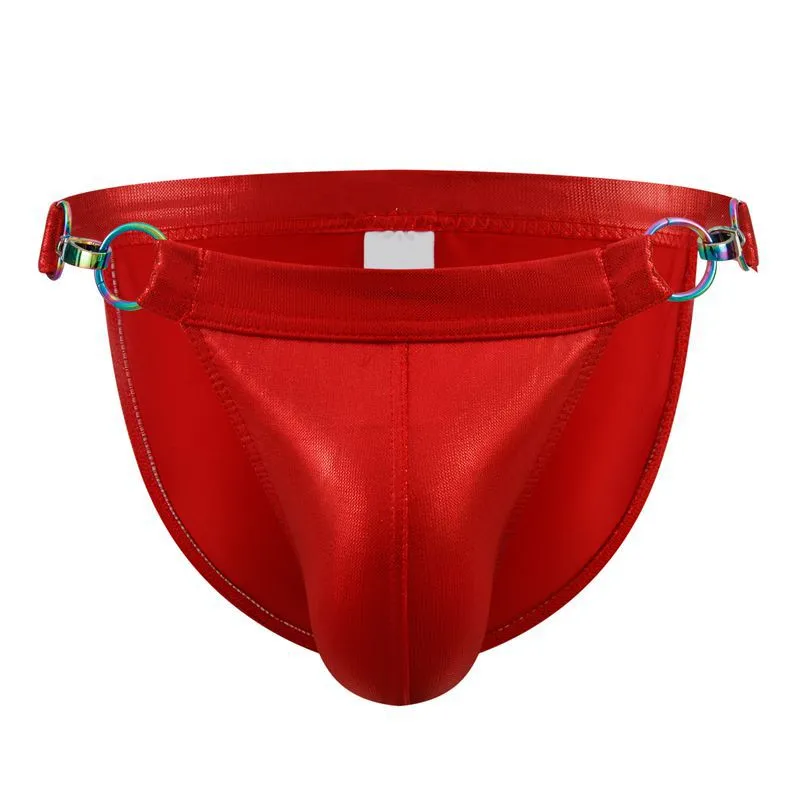 BUCKLE Leather Swim Briefs