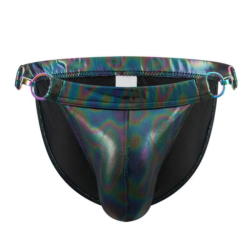 BUCKLE Leather Swim Briefs