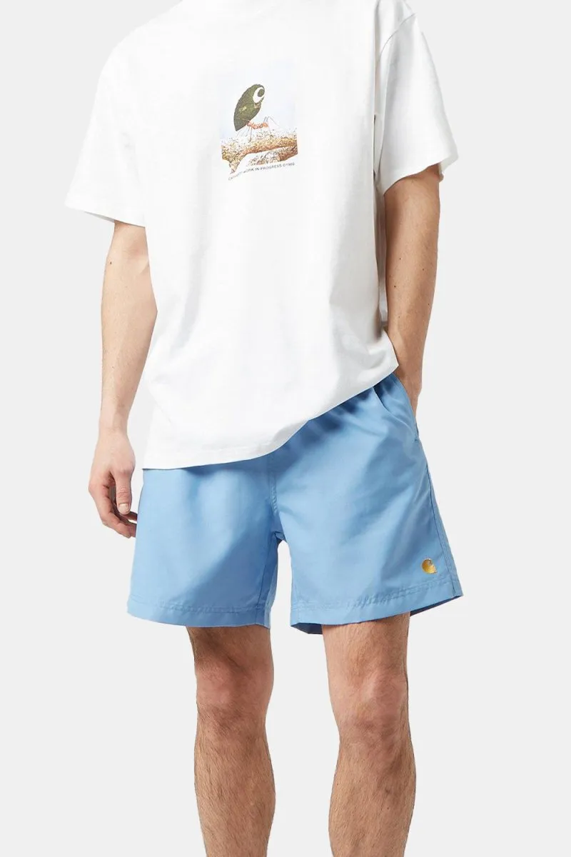 Carhartt WIP Chase Swim Trunks (Piscine/Gold)