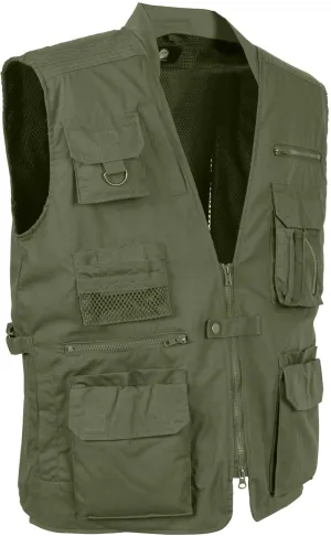 Concealed Safari Outback Carry Vest Olive Drab