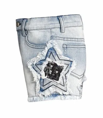 Denim Shorts with Star