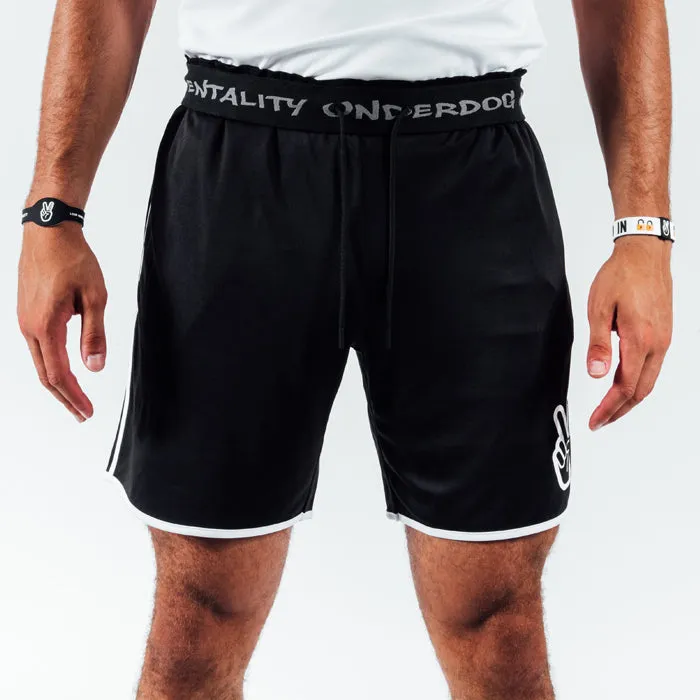 Deuce Basketball Shorts "Waistband Flip" | Black/White