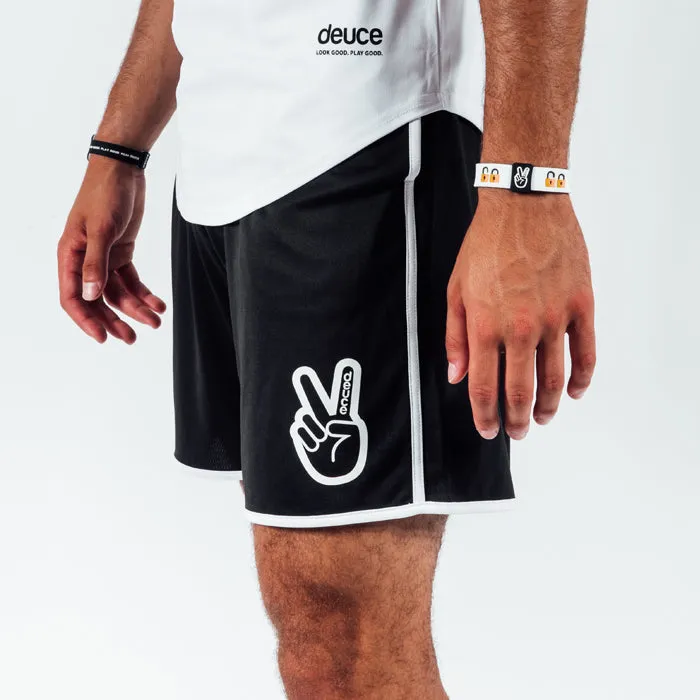 Deuce Basketball Shorts "Waistband Flip" | Black/White