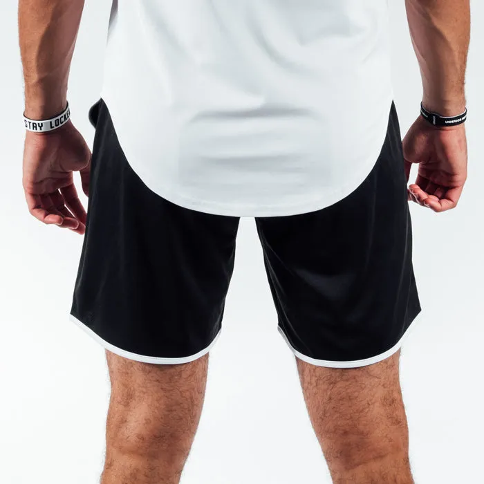 Deuce Basketball Shorts "Waistband Flip" | Black/White