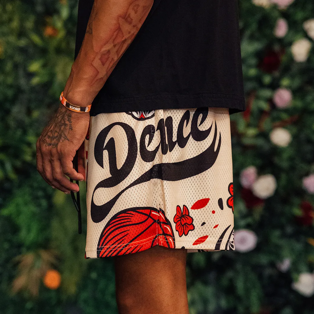 Deuce Mesh Shorts | Day of the Dead