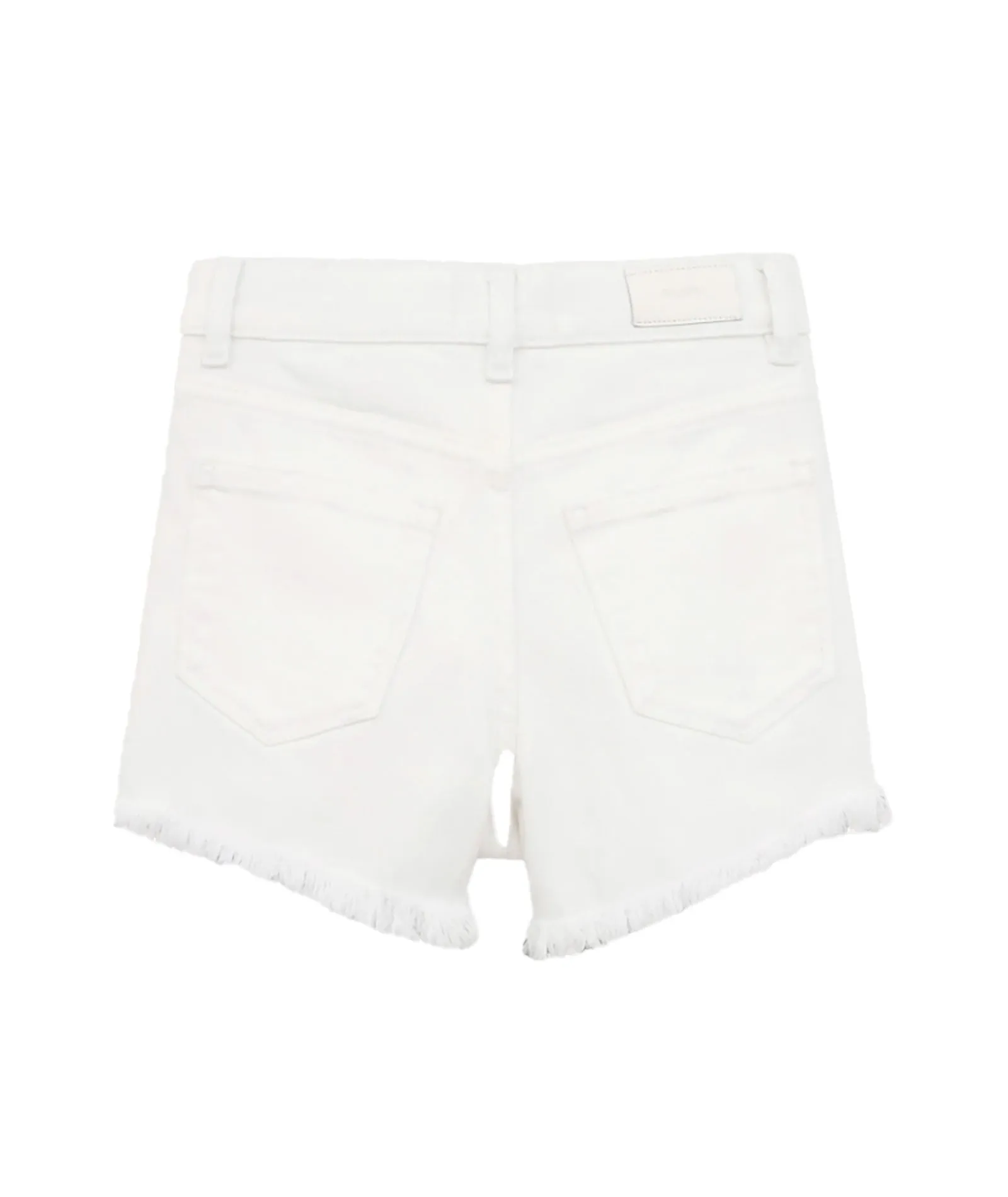 DL1961 Girls Lucy White Frayed High Rise Cut Off Shorts