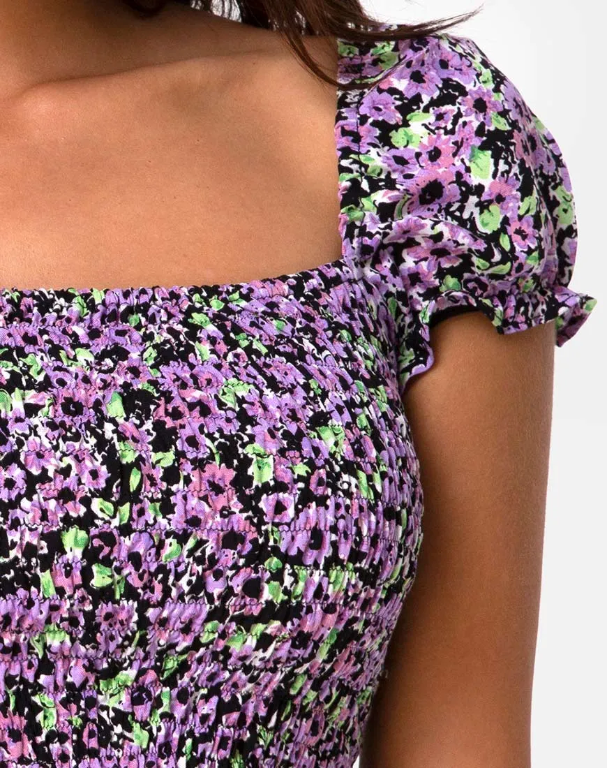 Elso Crop Top in Lilac Blossom