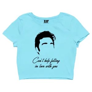 Elvis Presley Crop Top - Can't Help Falling In Love With You