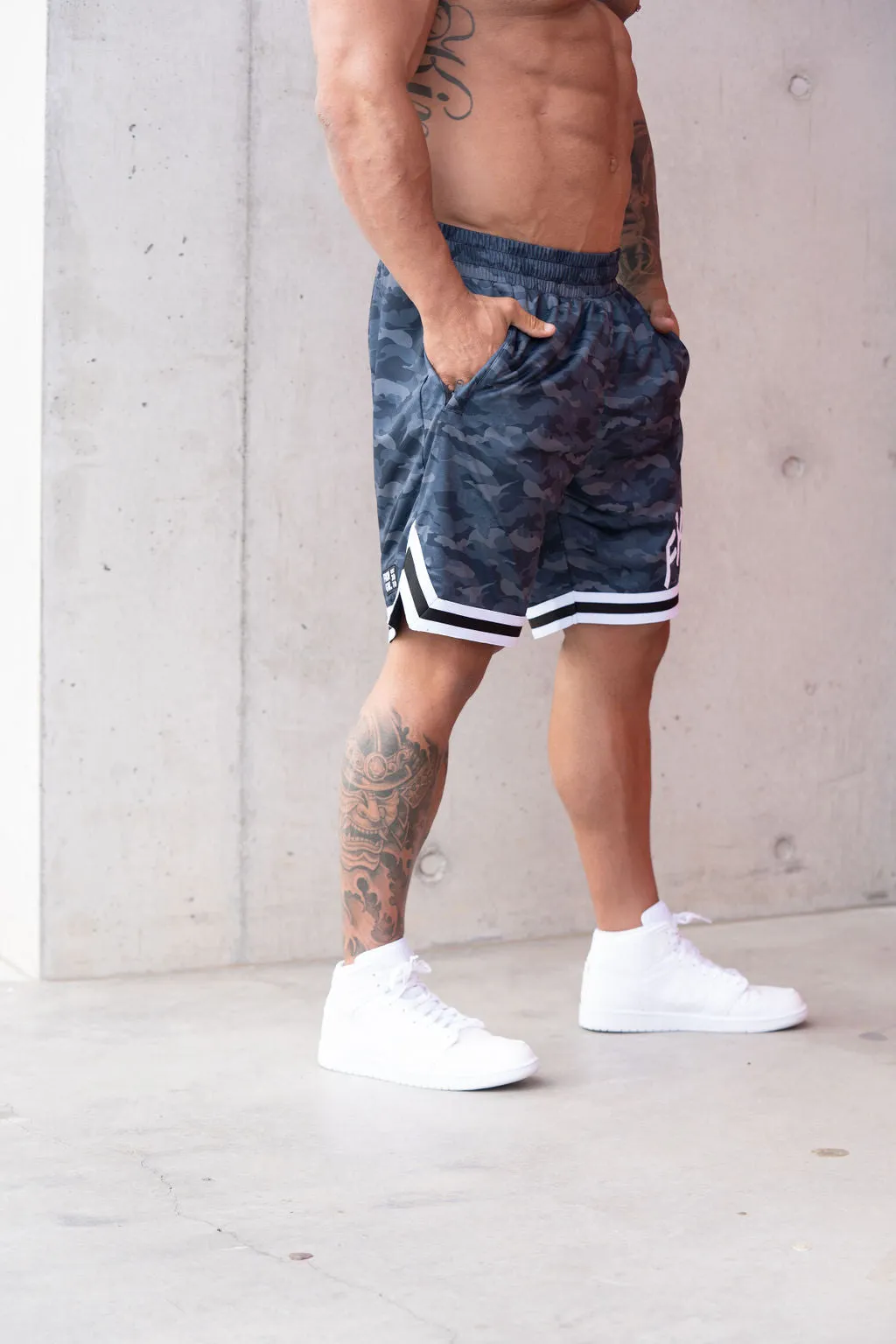 FKN Baller | Men's Gym Shorts Basketball | Camo