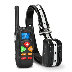 Fresh Fab Finds Dog Training Collar Dog Shock Collar with Remote IP67 Waterproof 300mAh Rechargeable 1640ft Remote Dogs Pet Trainer with LED Light Beep Vibra