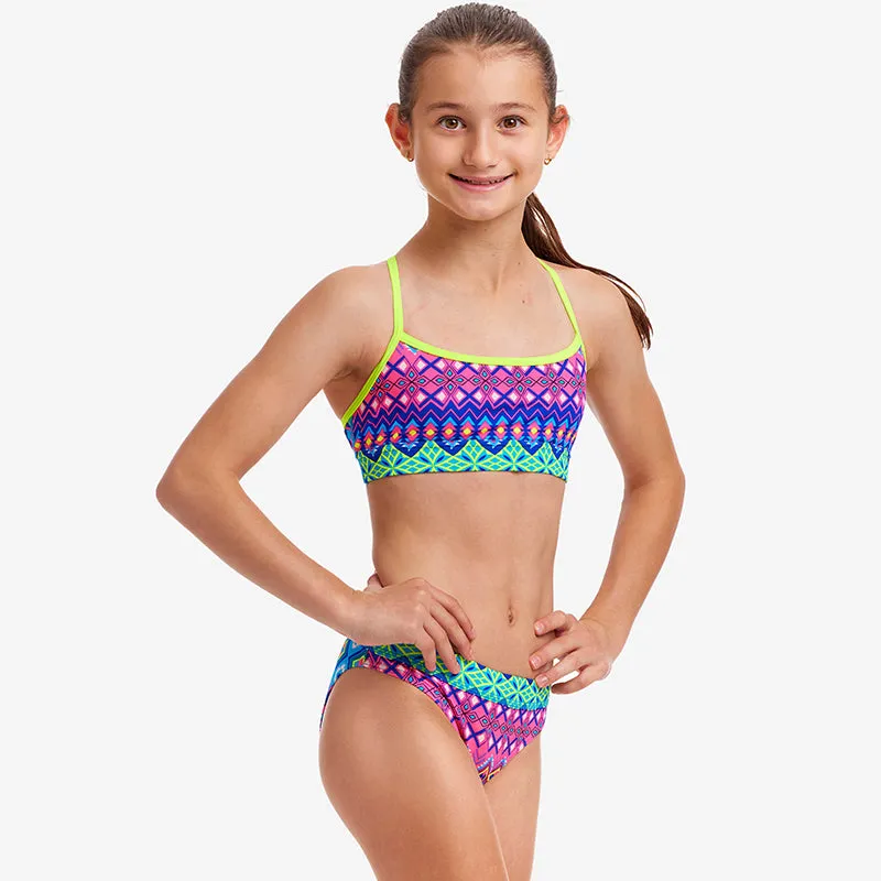 Funkita - Kris Kringle - Girls Swim Crop Top