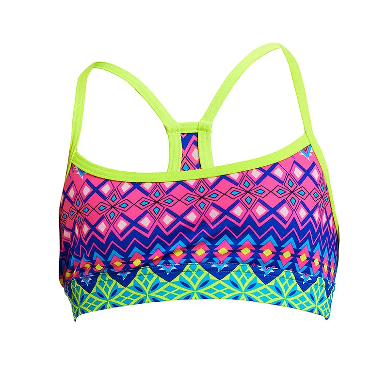 Funkita - Kris Kringle - Girls Swim Crop Top