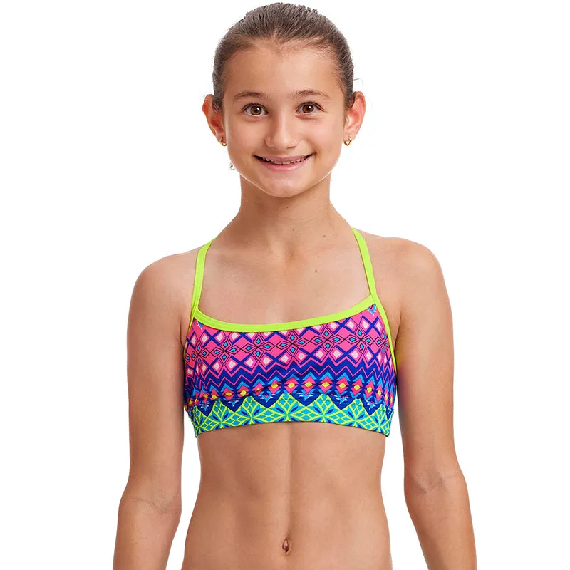 Funkita - Kris Kringle - Girls Swim Crop Top