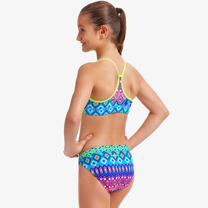 Funkita - Kris Kringle - Girls Swim Crop Top