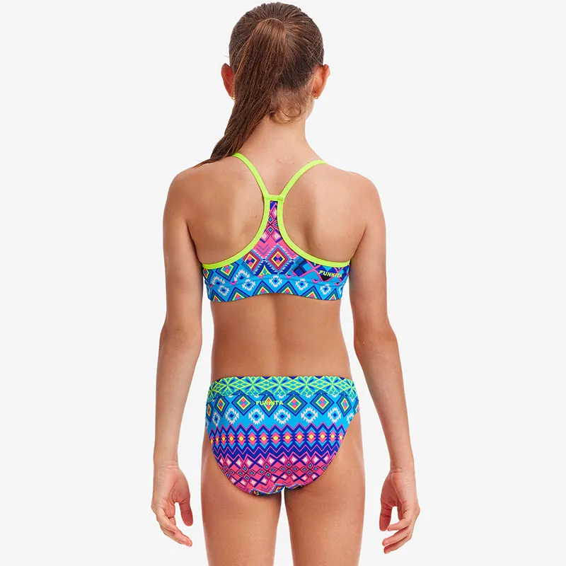 Funkita - Kris Kringle - Girls Swim Crop Top