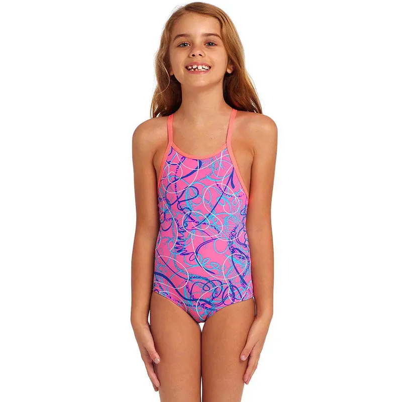 Funkita - Quick Flick - Toddler Girls Printed One Piece