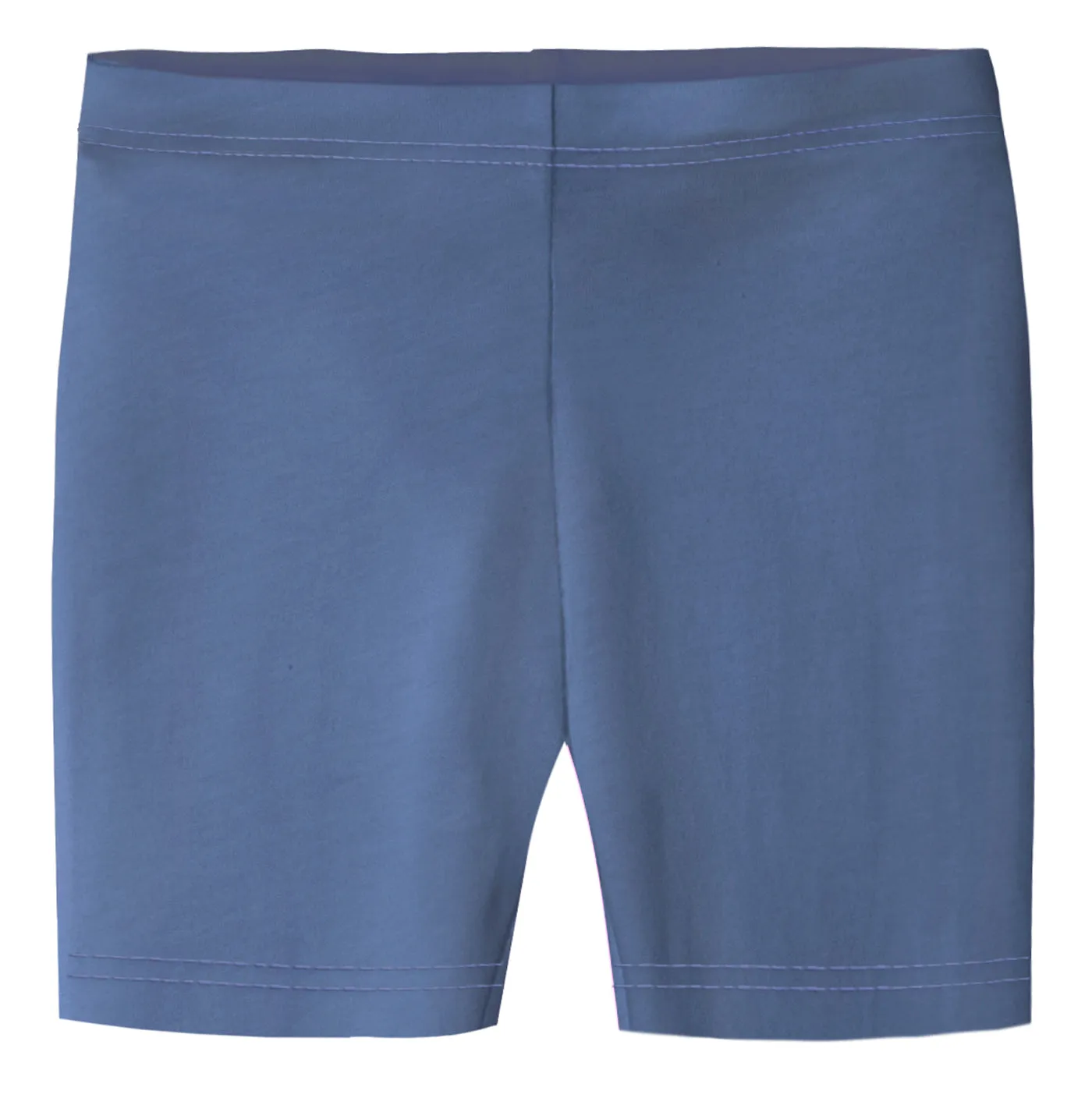 Girls Soft 100% Cotton Bike Shorts | Denim Blue