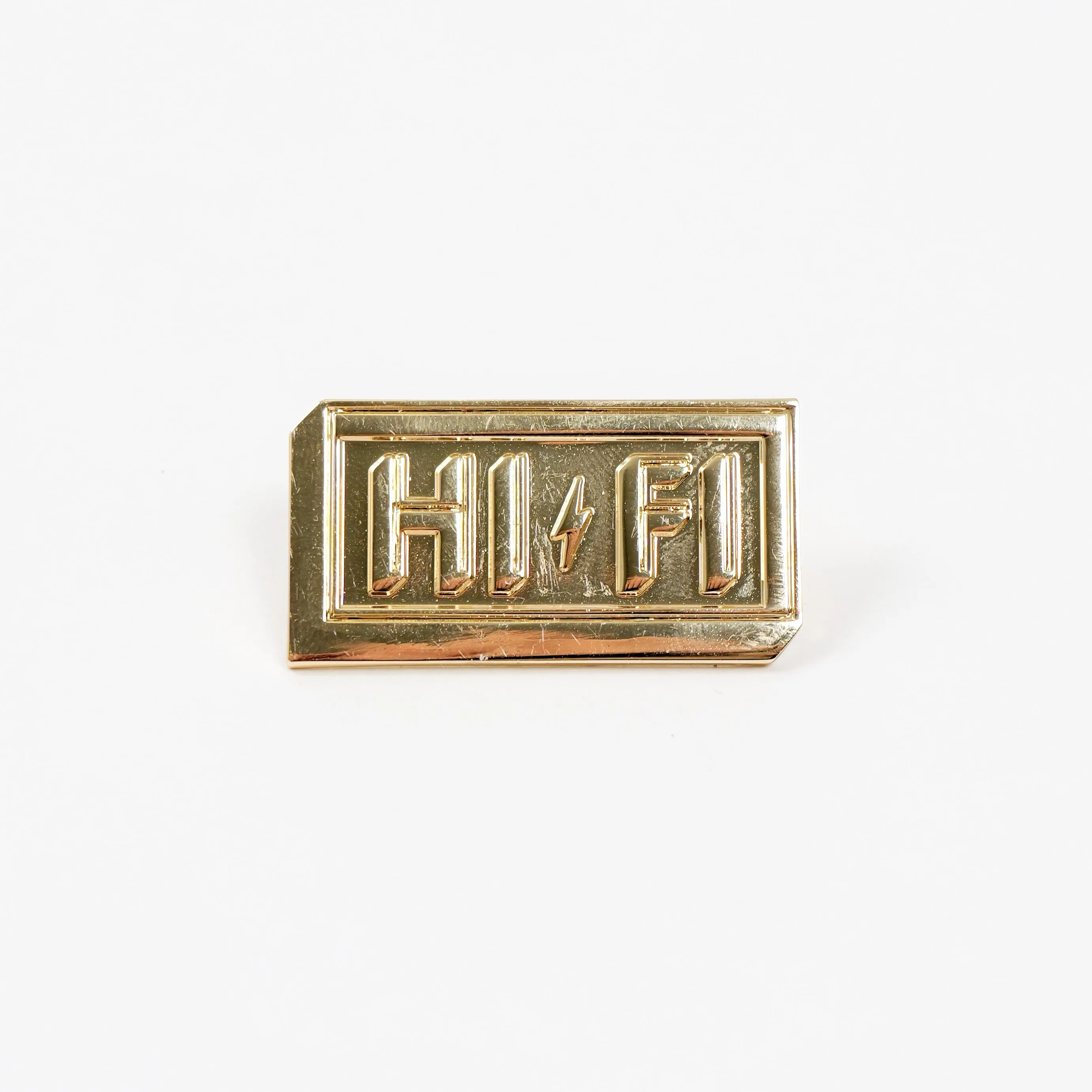 HI-FI Enamel Logo Pin - Gold