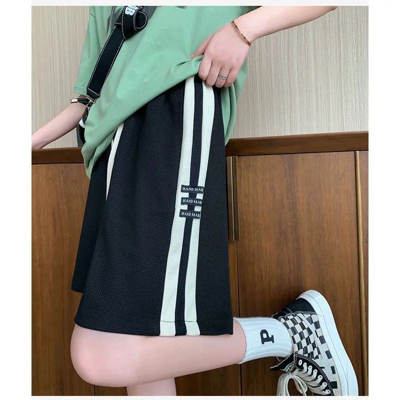 Houndstooth Loose Fit Casual Shorts