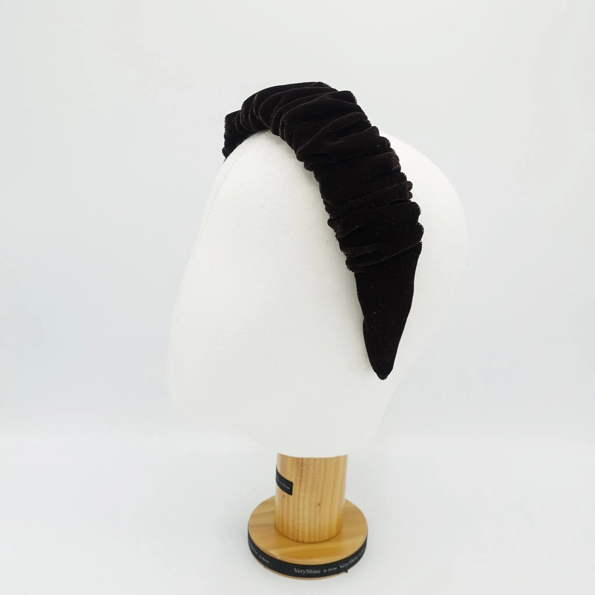 Limited time offer -- glittering velvet pleated headband