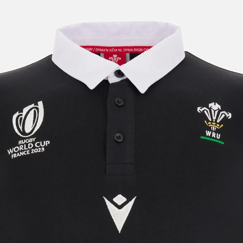 Macron WRU RWC 2023 Kids L/S Cotton Jersey