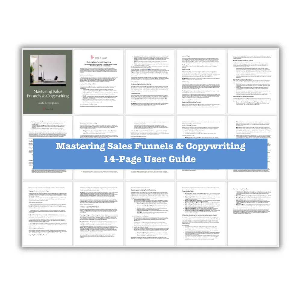 Mastering Sales Funnels & Copywriting Guide   Templates