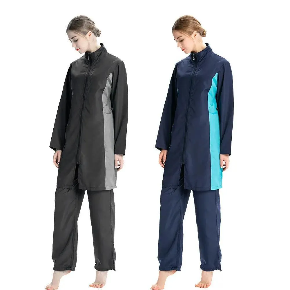 MB007 Muslim Women Swimwear, 3pcs Burkini Modest Swimsuit