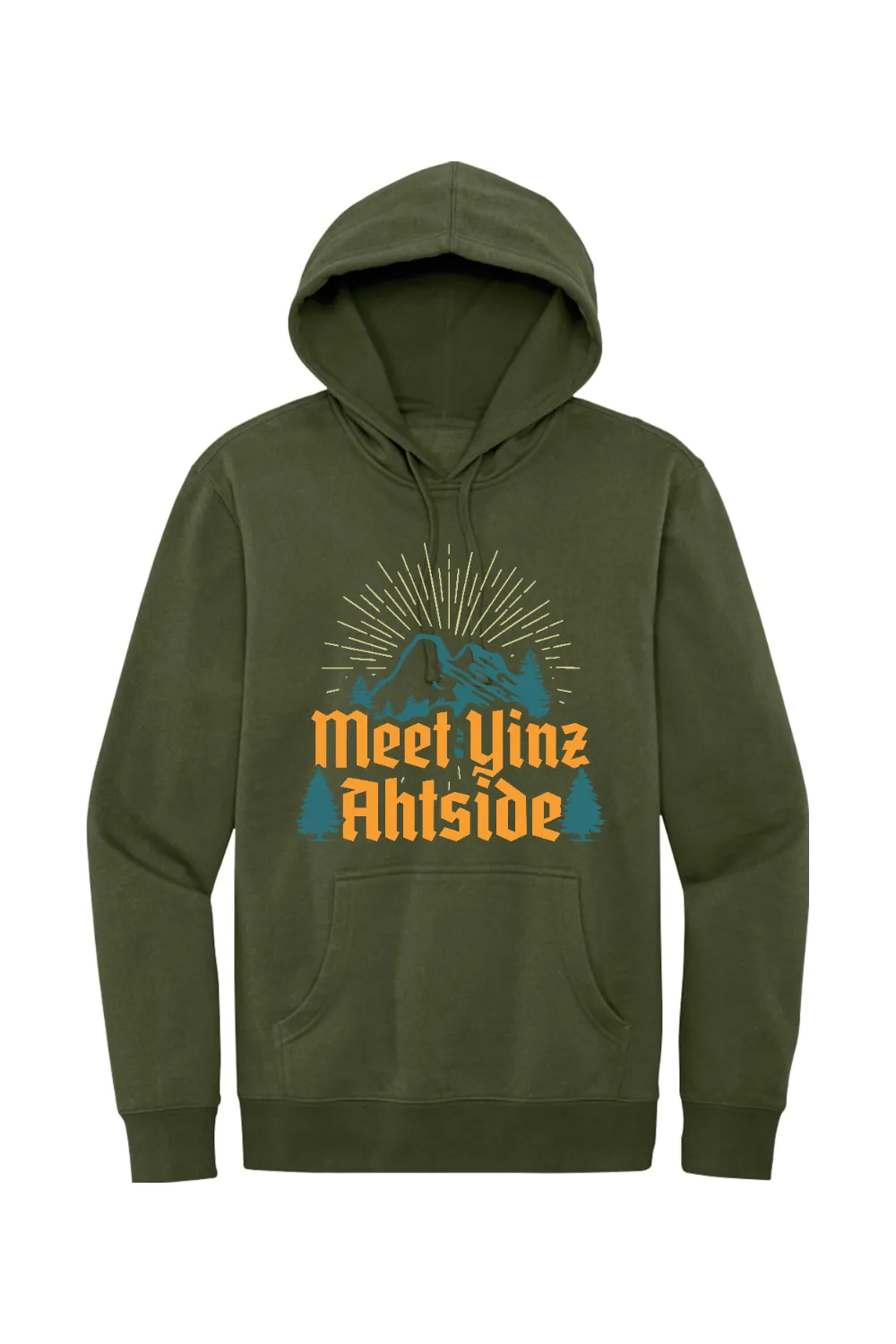 Meet Yinz Ahtside - Fleece Hoodie