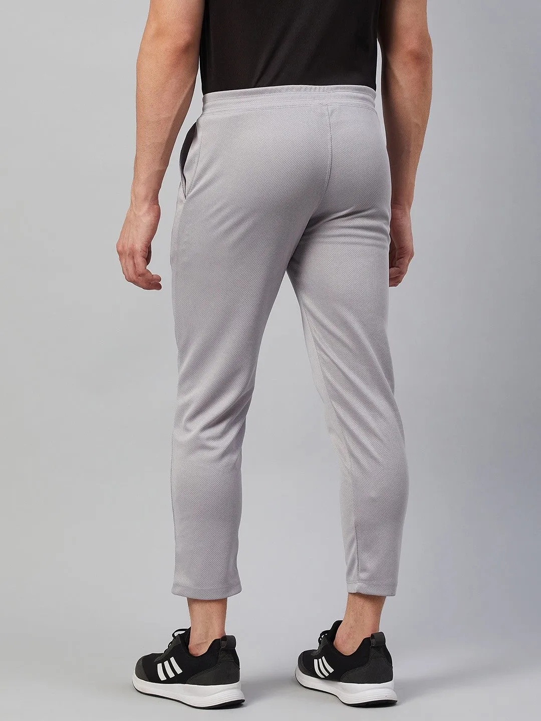 Men Grey Printed Track Pants (Pack of 1)