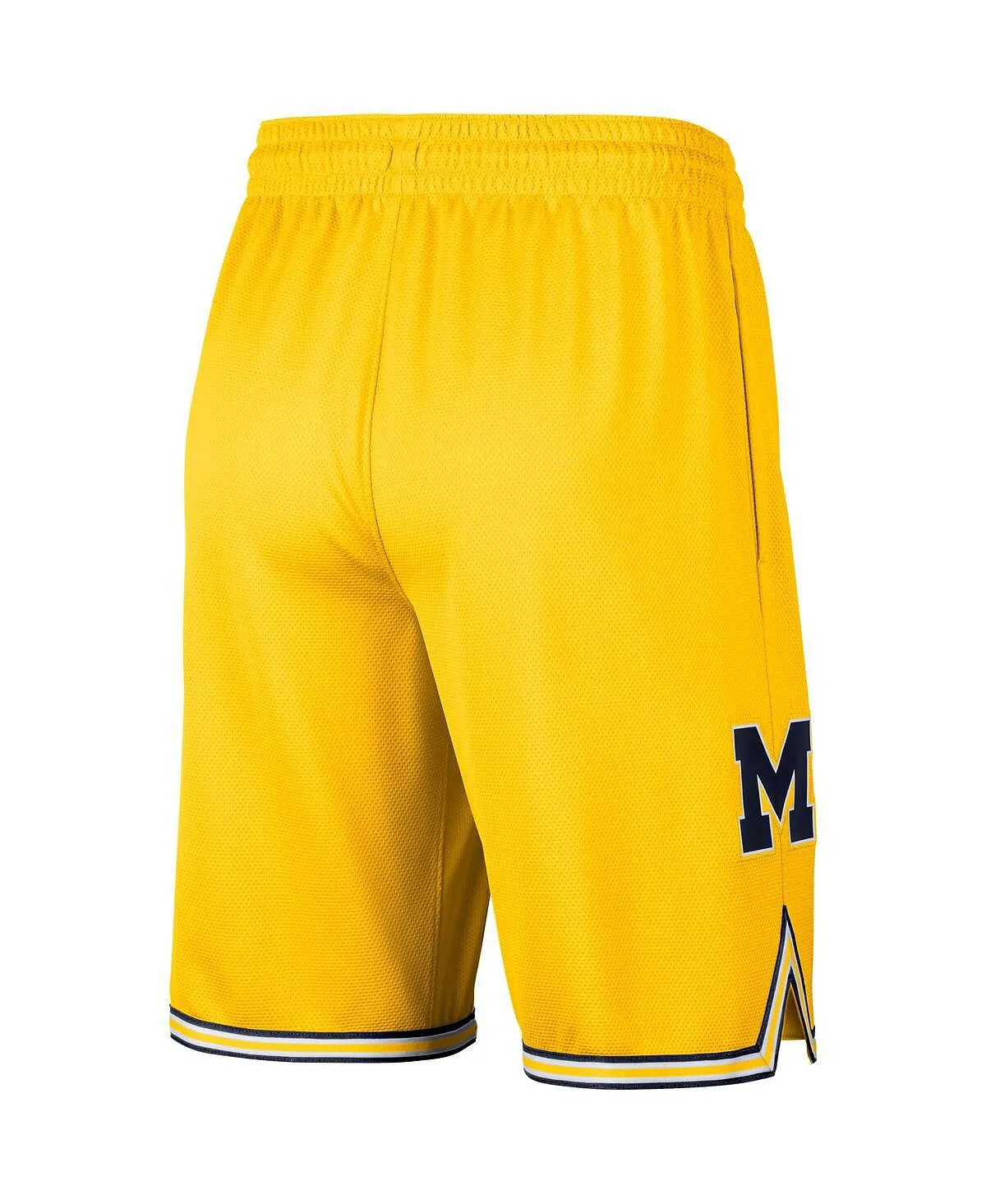 Men's Brand Basketball Shorts Maize Michigan Wolverines Replica Team Jordan