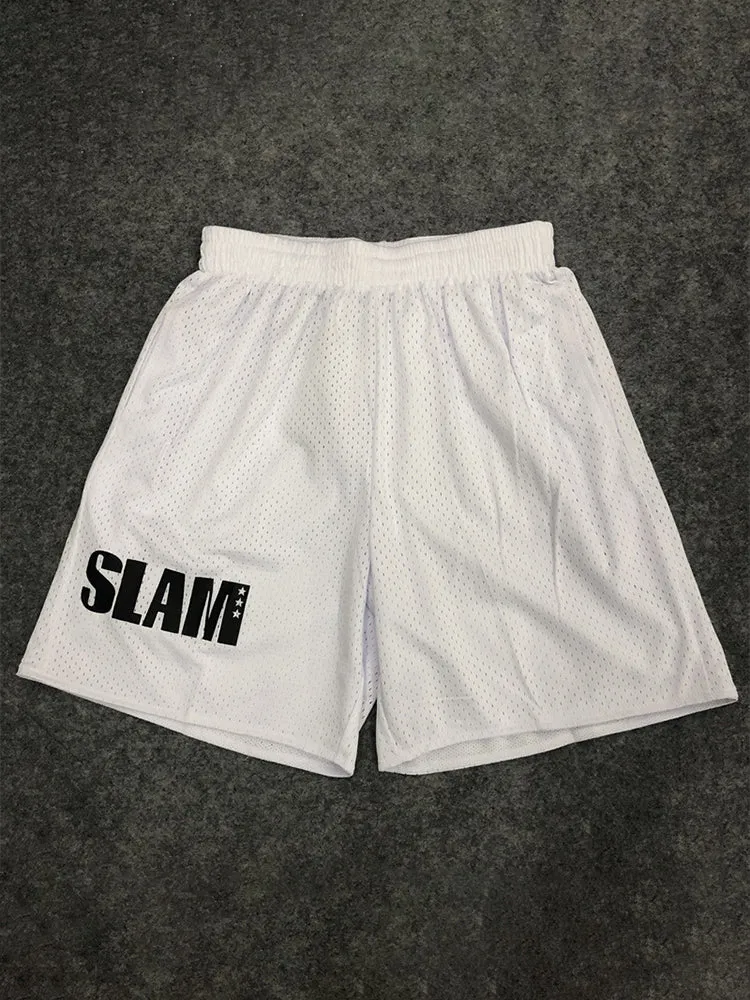 Men'S Mesh Double Layer Training Shorts