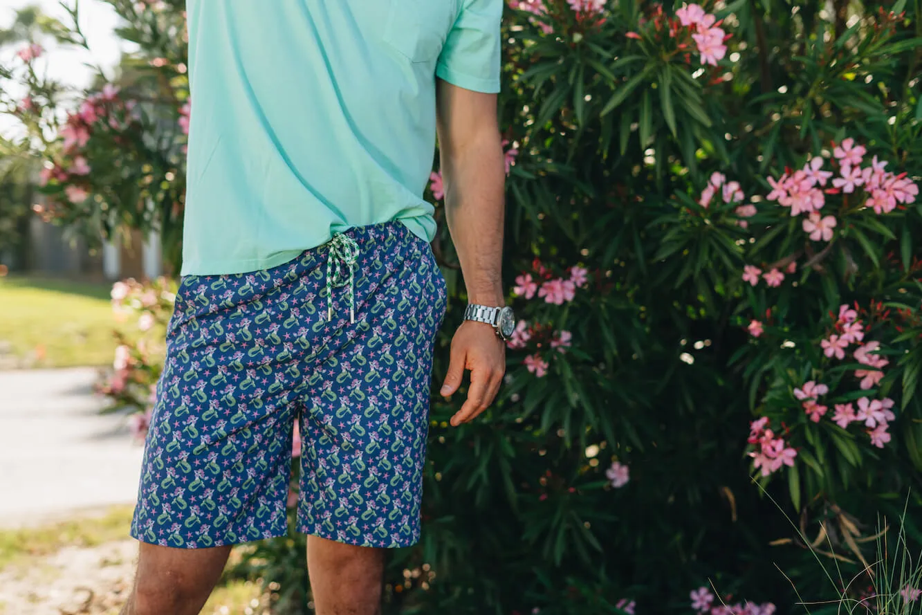 Mermaid Mixer: Swim Trunks - Navy