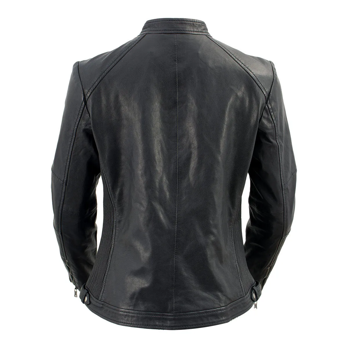 Milwaukee Leather Vintage SFL2813 Women's Black Leather Moto Style Fashion Jacket