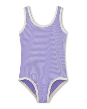 Mini Stripe Rib Scoop One Piece