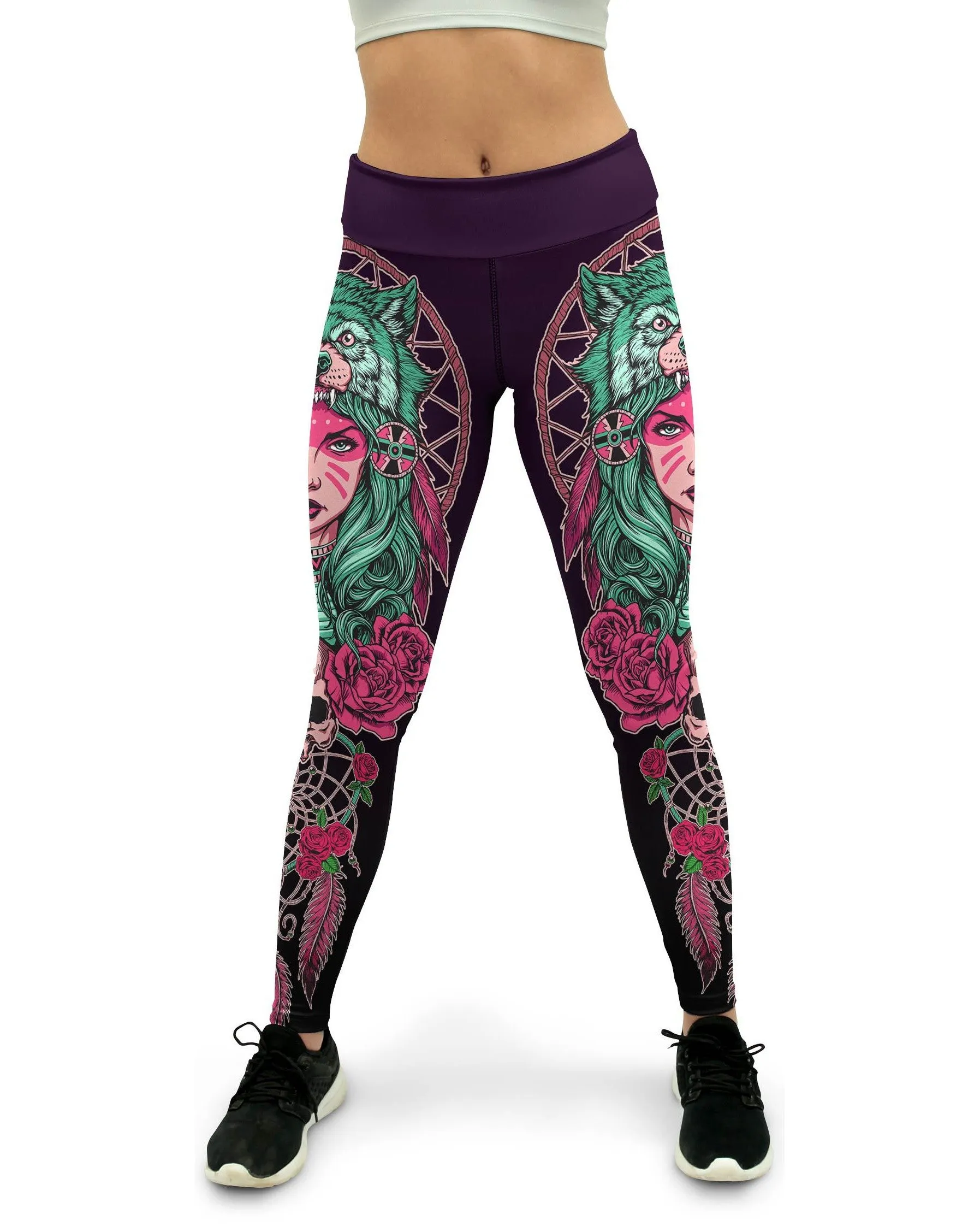 Native American Warrior Yoga Pants