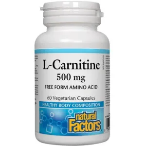 Natural Factors L-Carnitine 500mg 60 Veggie Caps