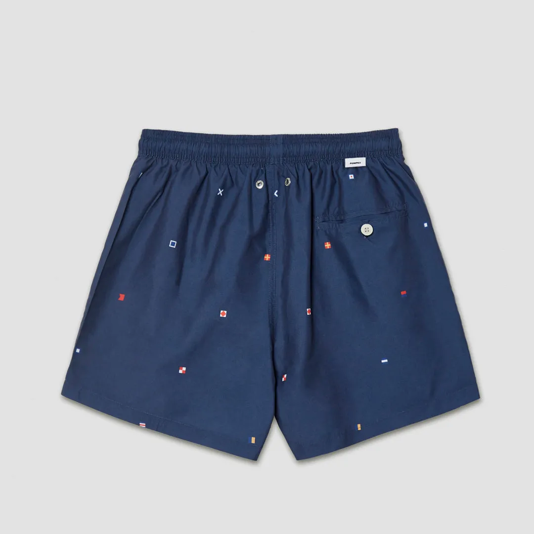 Nautical Swim Trunks Multi